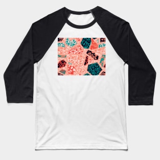 Flat Colorful Terrazzo | Urban Finery Baseball T-Shirt